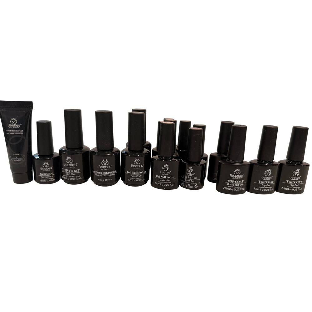 Beetles Gel Polish Lot Color Gel Builder Top Coat Matte Nail Extension Glue Set